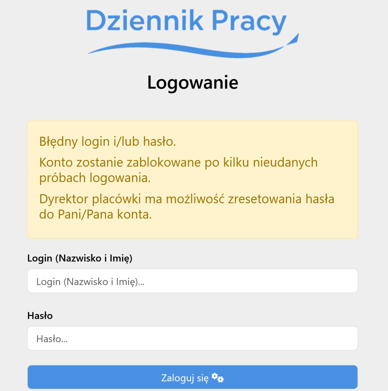Zabezpieczenie przed próbami odgadnięcia hasła
